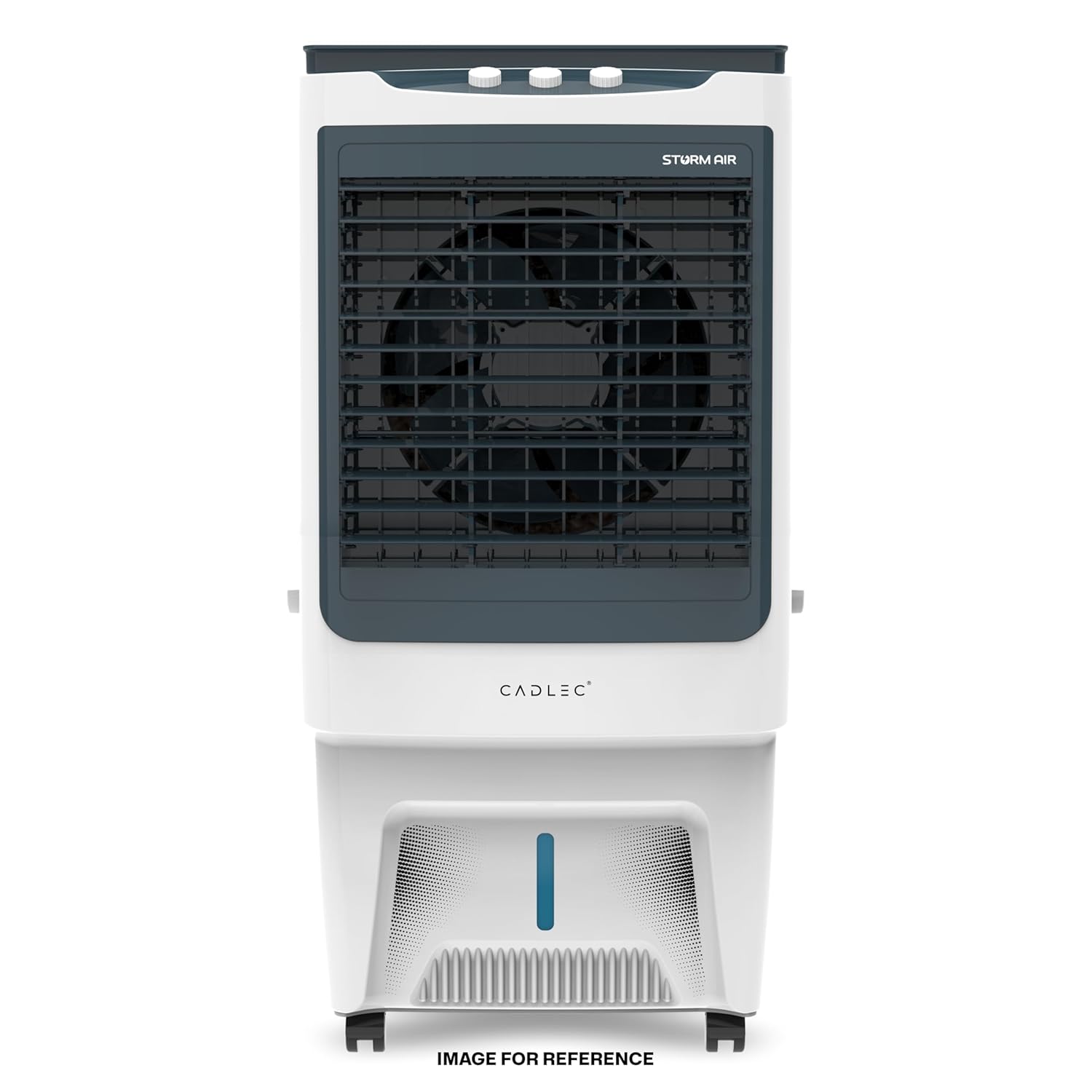 Cadlec StormAir 100L Desert Air Cooler, High Speed Fan with Powerful Air Throw, Inverter Compatible, Anti-Bacteria Honeycomb Pad, 3 Year Warranty | White