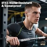 Monster Écouteurs sans fil, écouteurs Clip-On, confort adaptatif, audio immersif, Bluetooth 6.0 Ecouteurs d'oreille ouverts IPX5 imperméable, 30H Temps de jeu blanc