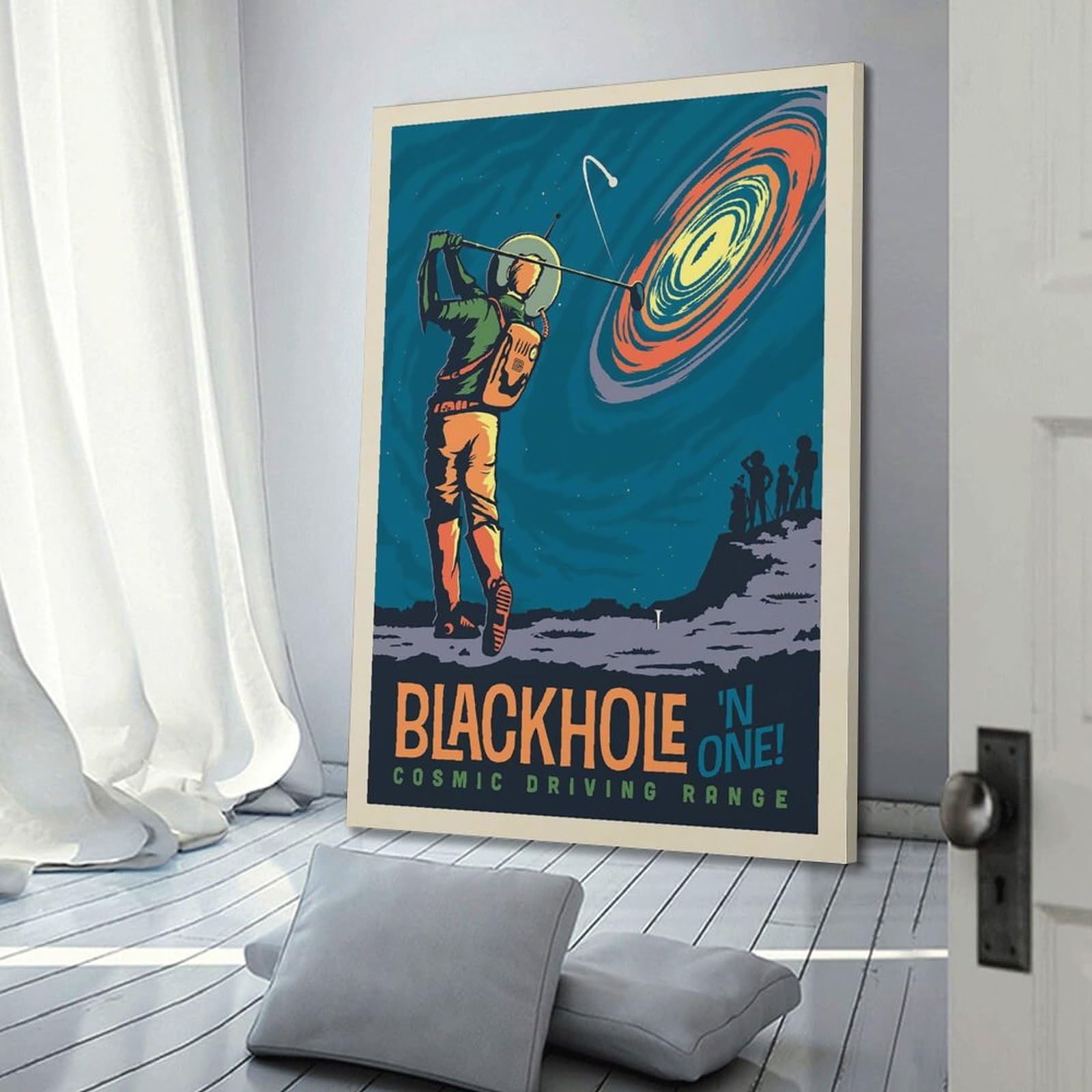 ALTUY Milky Way Vintage Space Poster Dekorative Malerei Leinwand Poster 50 x 75 cm
