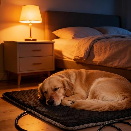 Miniatura 4 de Almohadilla térmica XXL para cama grande para perros y gatos al aire libre, para mascotas, gatitos, cachorros, cachorros, cachorros, para