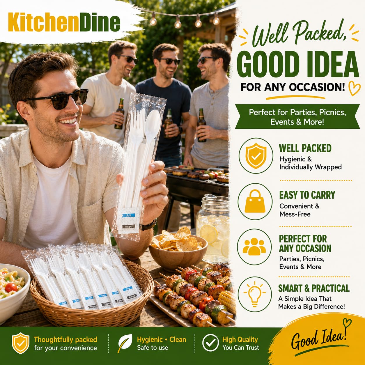 Disposable Cutlery Set - 100 Piece Pack -7