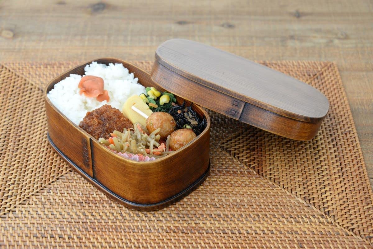 Amazon｜j-kitchens 曲げわっぱ 弁当箱 19cm × 12.5cm × 6.8cm 700ml