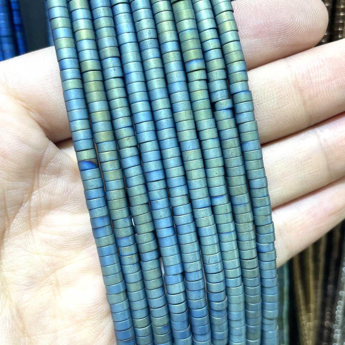 Perline di emate colorata in pietra naturale rotonde allentate 2 3 4 6 8 10 12MM 15.5 Per filo scegli la dimensione fai da te Per gioielli che fanno accessori  36