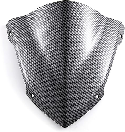 Evomosa Parasol deportivo para parabrisas de motocicleta compatible con Yamaha MT-07 MT07 FZ07 2018 2019 2020 18-20 (carbono)