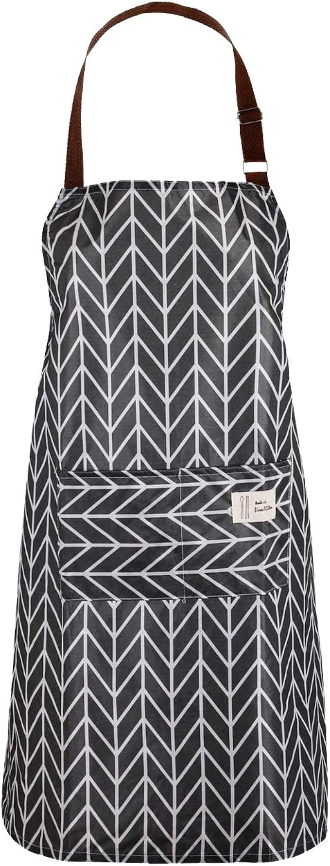 PVC Apron Kitchen Apron Waterproof Vinyl Cooking Apron with Pockets Wipe Clean Aprons Chef Apron