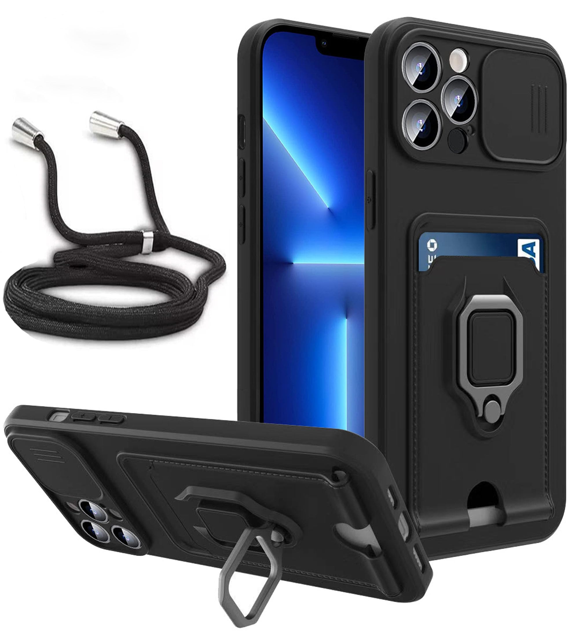 Pellicola Vetro Temperato Per IPhone 12-15 Pro Max + Supporto Montaggio - Antigraffio E Antiurto