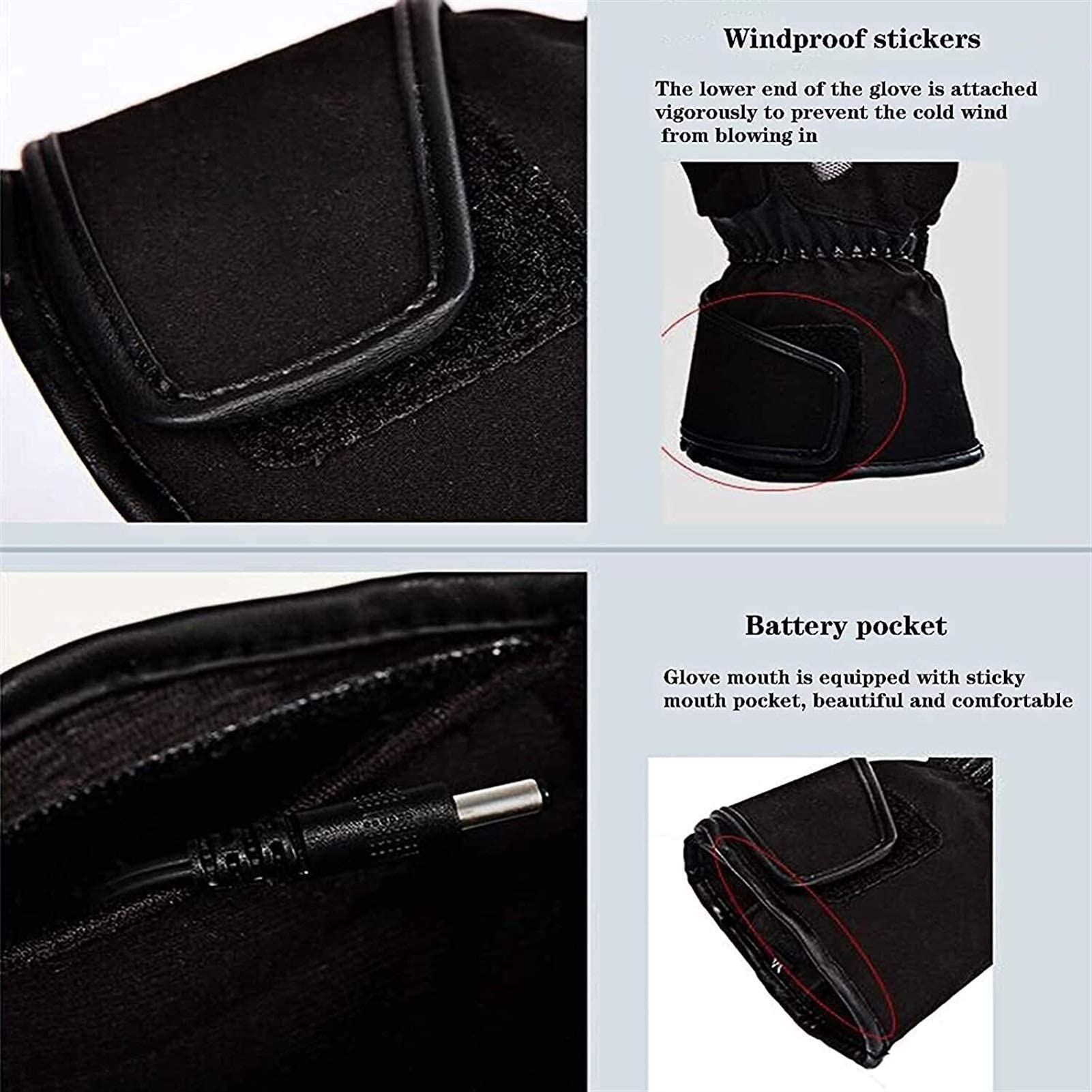 Guantes térmicos para Mujeres, Hombres, Guantes térmicos de Invierno, Pantalla táctil Guantes de Mano cálidos para Deportes al Aire Libre, Motocicleta, esquí, Acampada, Senderismo,