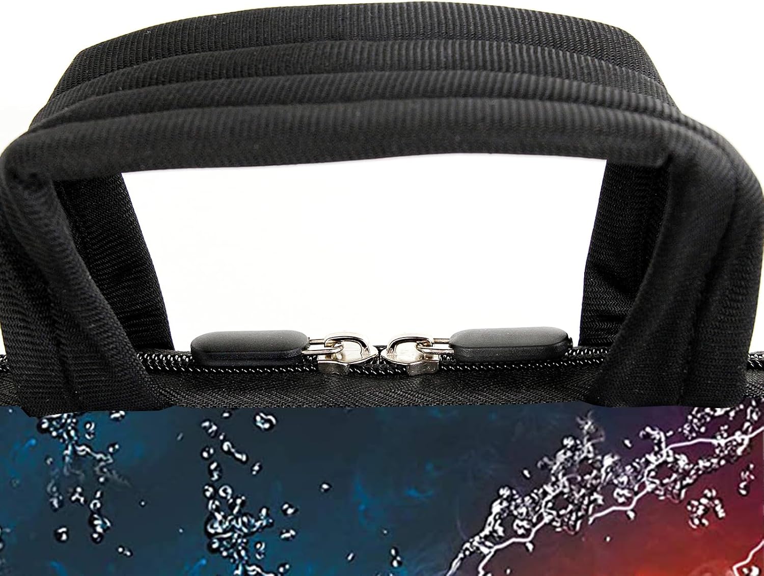 AMARY 13" 13.3" laptop sleeve chromebook case adjustable shoulder strap with handle accessory pocket (Soccer)