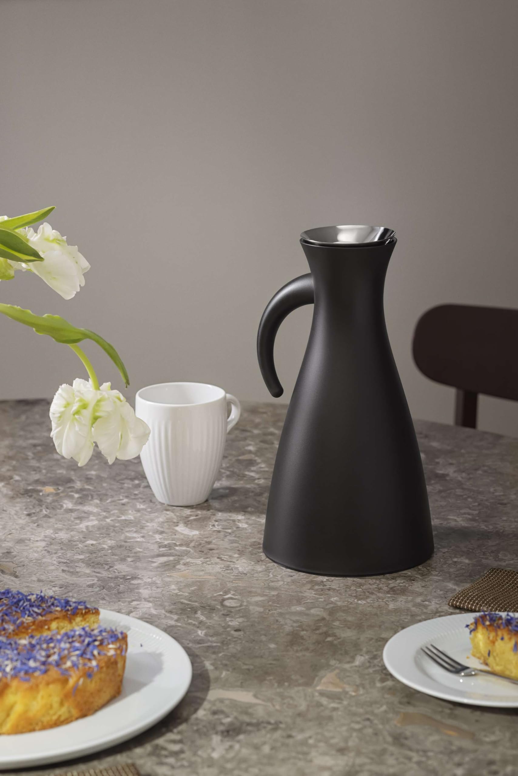 EVA SOLO | Isolierkanne 1,0l Mattblack | 100% tropffreie | Matt Schwarz