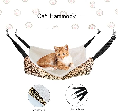 Miniatura 6 de SIVEIS Kit de inicio para gatitos para suministros de jaula de gatos juego de caja de arena para gatos con jaula para gatos hamaca para corralito de