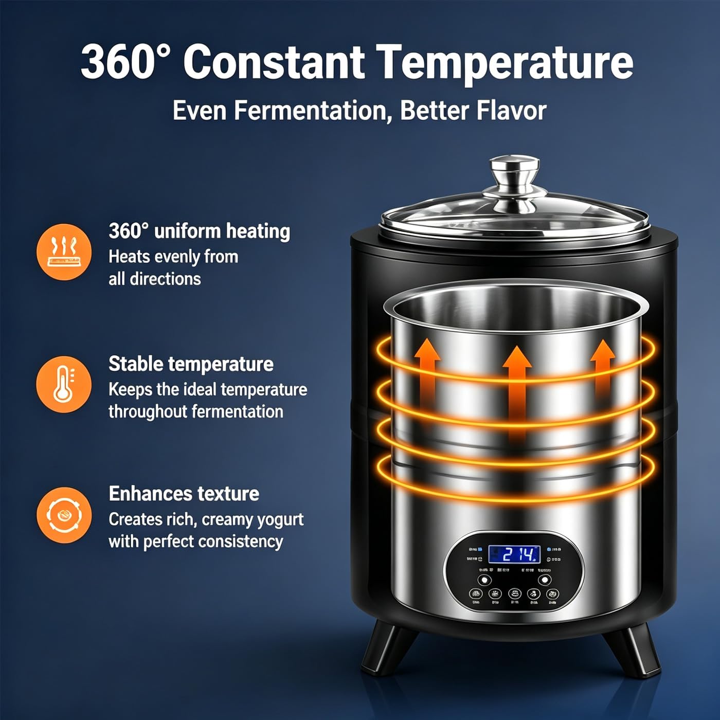 Máquina para Hacer Yogurt 8L/12L, Yogurtera Griega