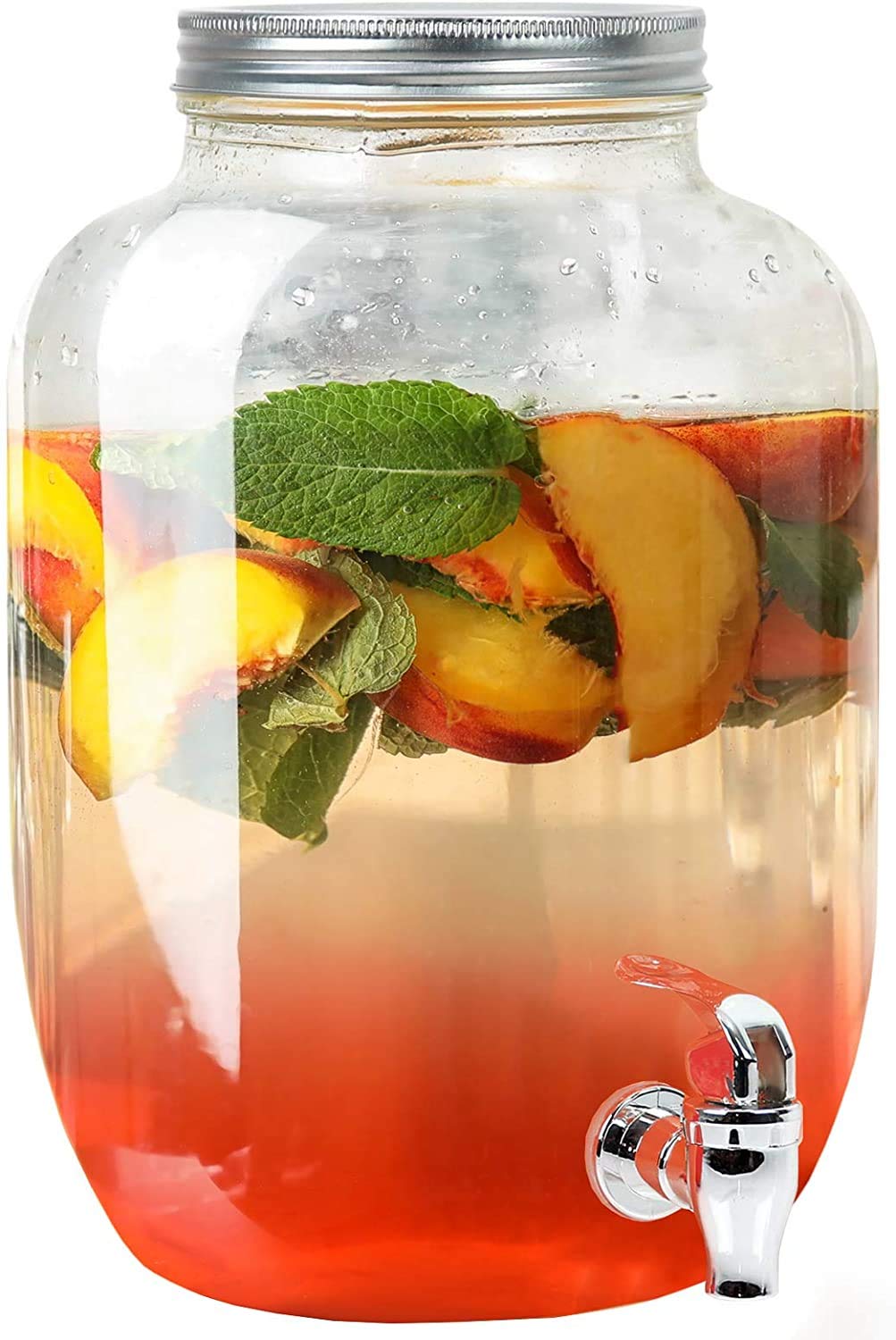 Buy Elysianstores Glass Beverage Drink Dispenser with Leak Free Spigot