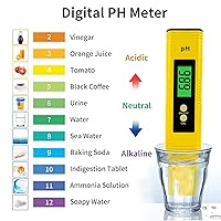 Vista 2 de Digital pH and TDS Meter Combo, High Accuracy Water Quality Tester, pH Meter 3-in-1 TDS EC Temperature Meter for Drinking Water Swimming Pool