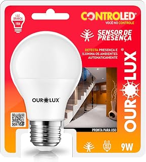 Ourolux Controled 9W Sensor De Presenca 6500K