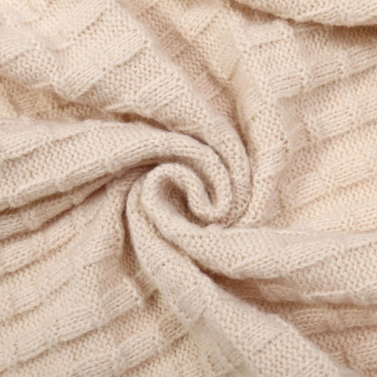 Elegantes chal lisos de gofre para mujer, Suéteres de piel abrigados de cinco puntas para mujer, Poncho con ribete de piel sintética