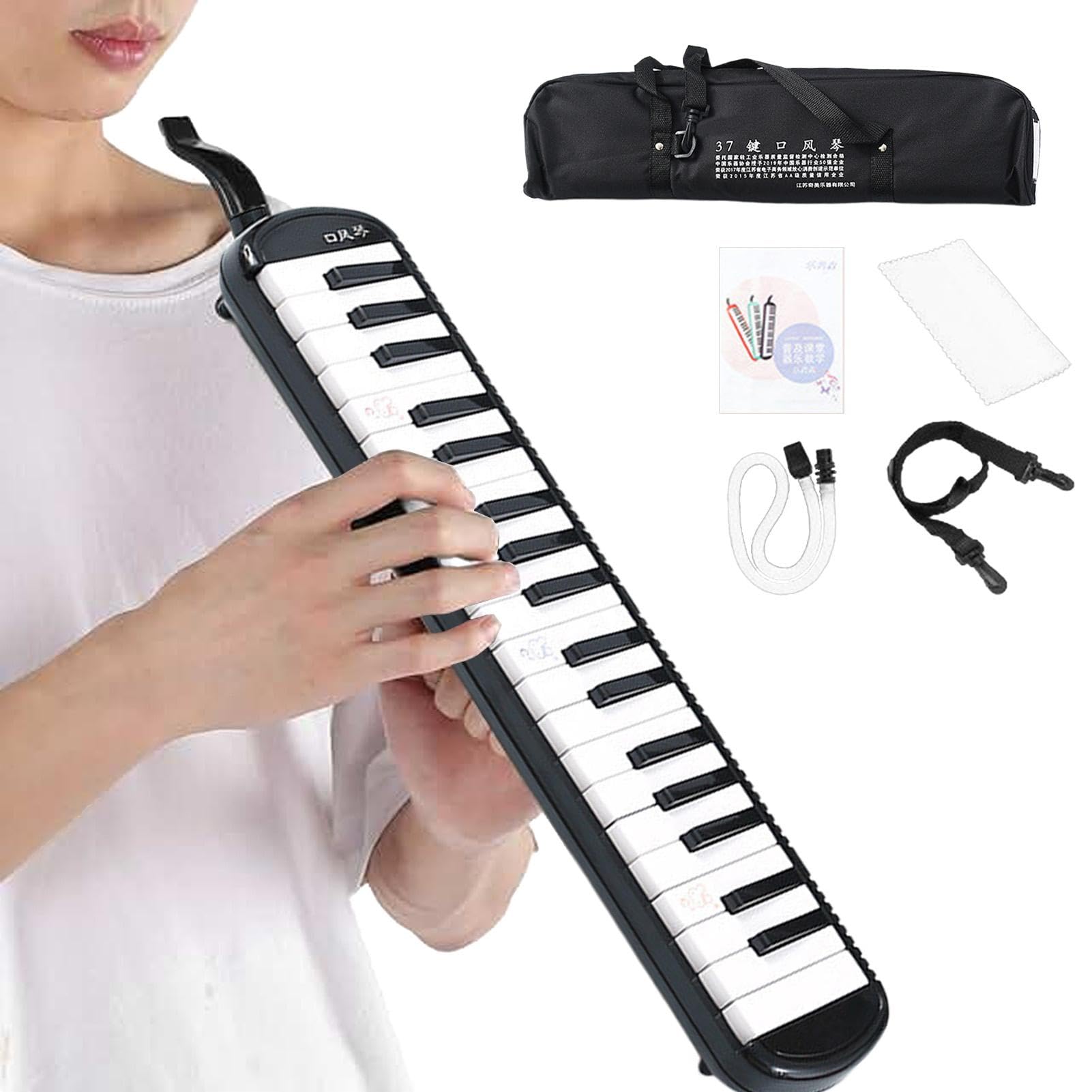 Mélodica 32 touches Piano à air avec clavier de 32 touches instrument de | Instrument à vent Instrument Musical Mélodica Piano À Air 32 Touches À Souffle Avec Sac De Transp