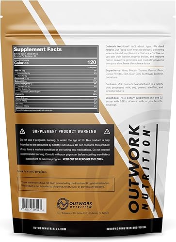 Miniatura 2 de Outwork Nutrition Build Whey Protein - Polvo aislado de proteína de suero  Bajo en lactosa, proteína en polvo sin gluten para el crecimiento