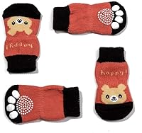 Vista 3 de Pet Heroic - Calcetines de punto antideslizantes para perros y gatos con refuerzo de goma, protector de pata de perro y protector de pata de gato
