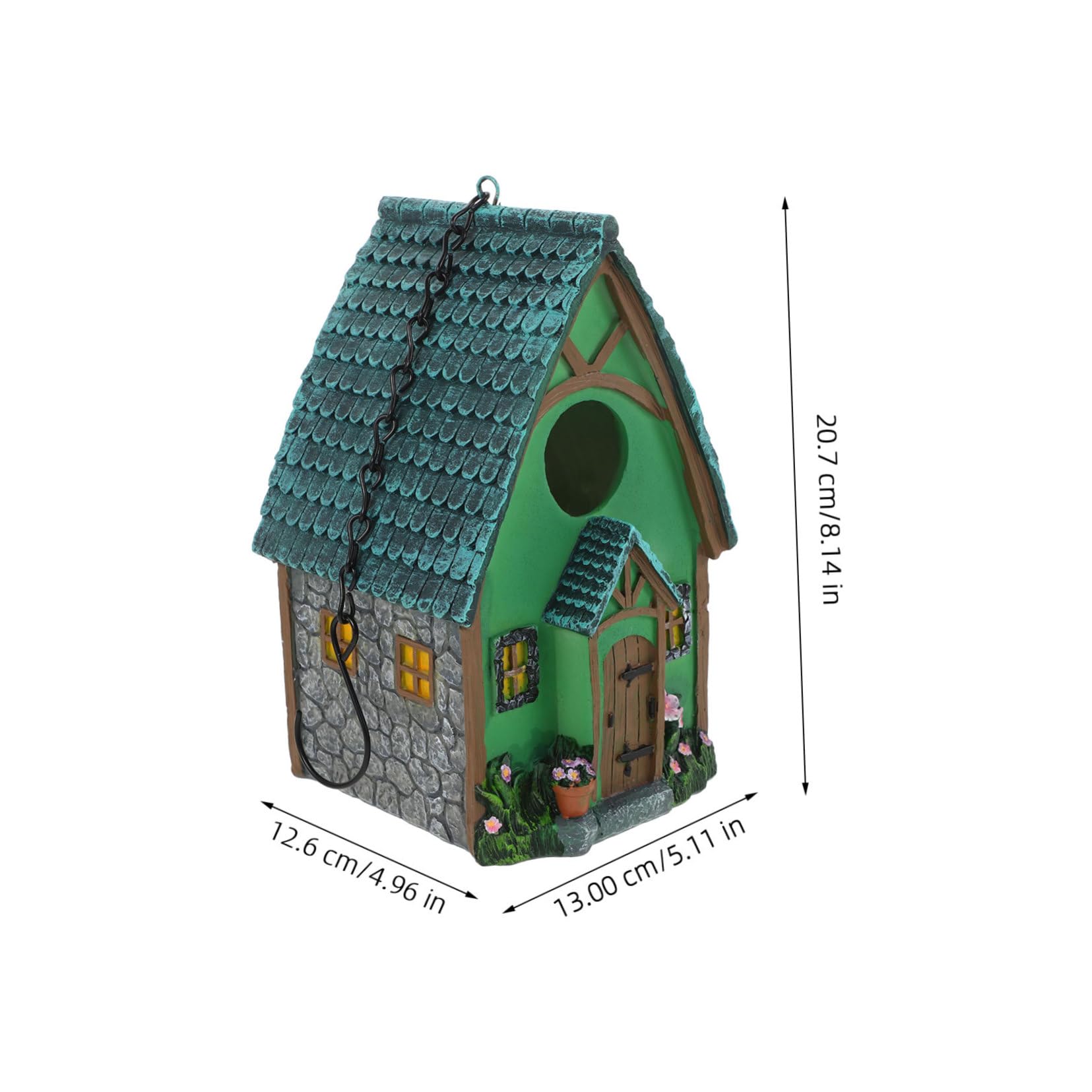 TOYANDONA Vogelhaus Einfach zu Montieren zum Aufhängen und Wetterfest aus Kunstharz Robustes Vogelanziehung im Garten oder Am Baum Geeignet für Draußen