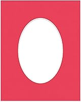 Vista 262 de CountryArtHouse Marco ovalado verde cazador de 5 x 7 pulgadas, sin ácidos, con núcleo blanco, corte biselado para fotos de 4 x 6, se adapta a marcos