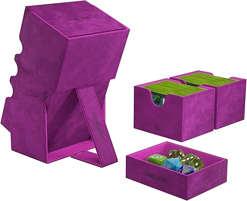 Miniatura 5 de Stronghold - Caja convertible 200+ XL  Doble manga  Protector de juego de cartas con cajón de accesorios  Superficie Nexofyber  Capacidad para hasta