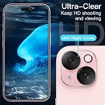 JETech Screen Protector for iPhone 15 6.1-Inch with Camera Lens Protector, Easy Installation Tool, Tempered Glass Film, HD Clear, 2-Pack Each