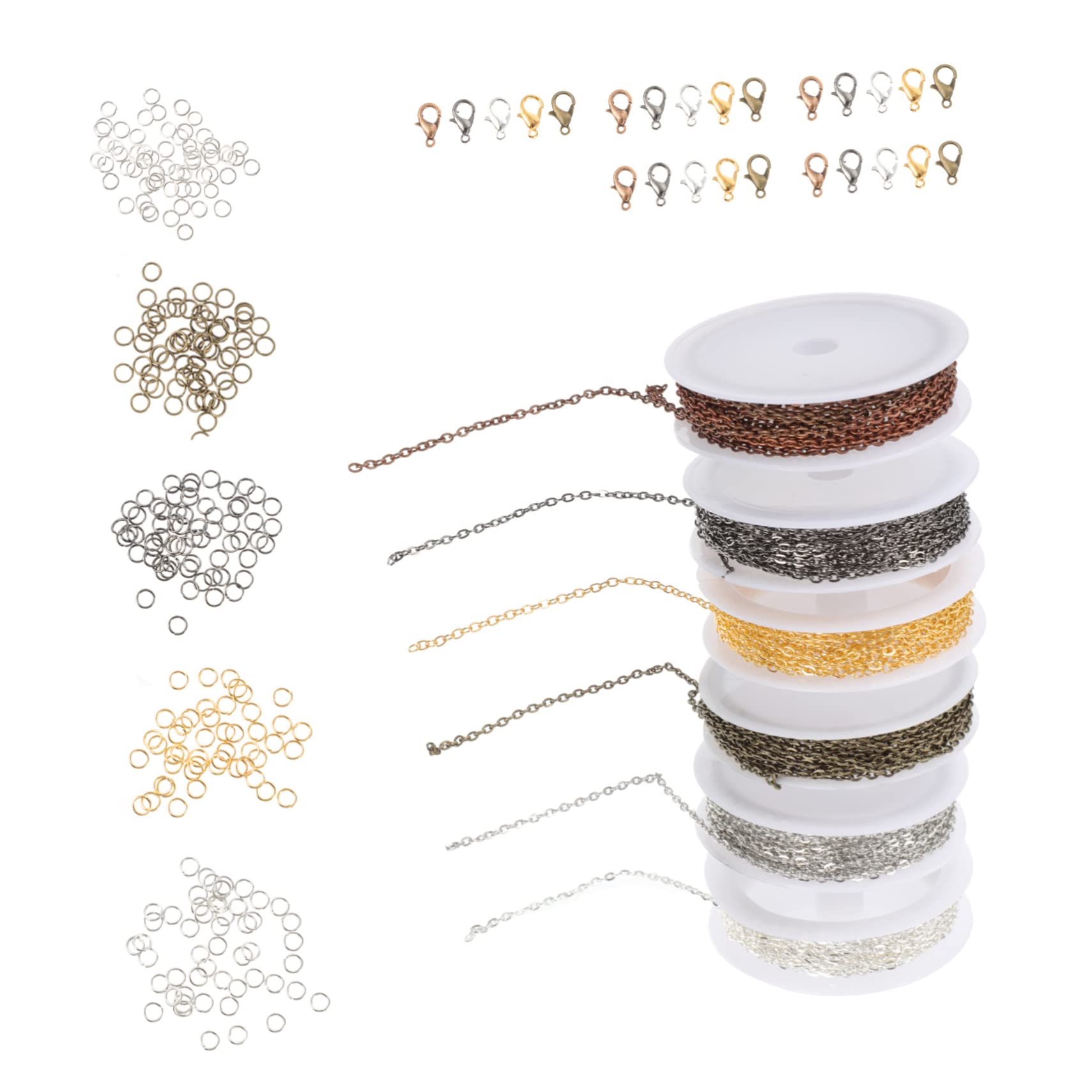LALAFINA 2sätze Lobster Clasps Und Open Jump Für Schmuckherstellung Teiliges Zubehör Für Armbänder Und Halsketten Leicht Gefertigt Für Handgemachte Schmuckprojekte