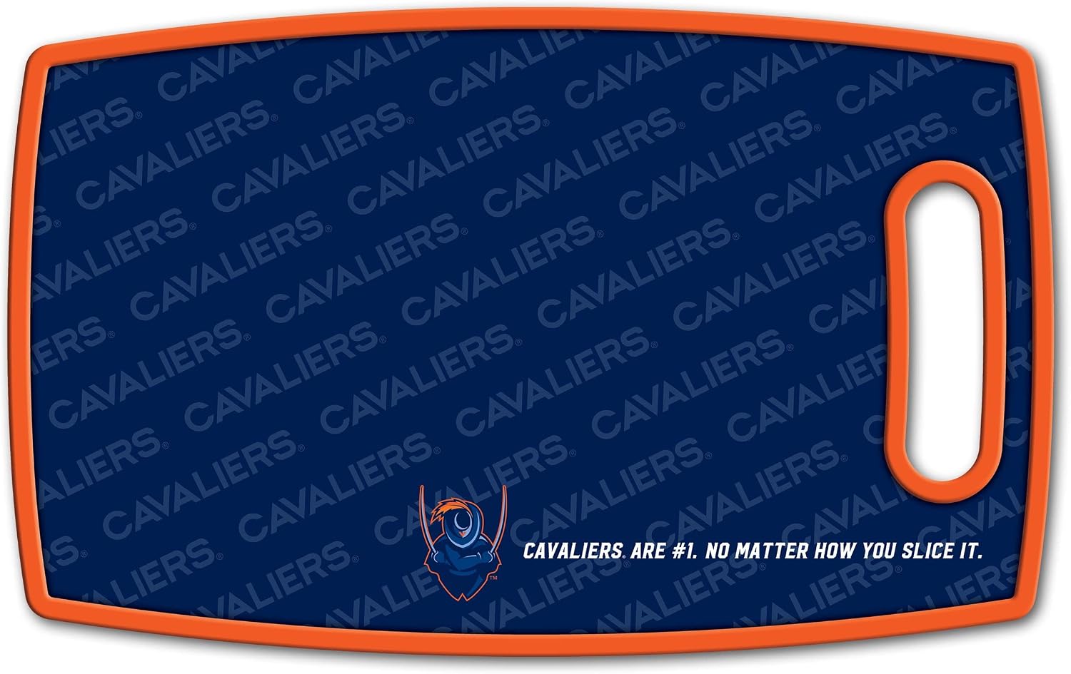 YouTheFan NCAA Officially-licensed Logo Series Cutting Board - reversible design for double the cutting surface - gentle on knives, team message on both front and back image 3