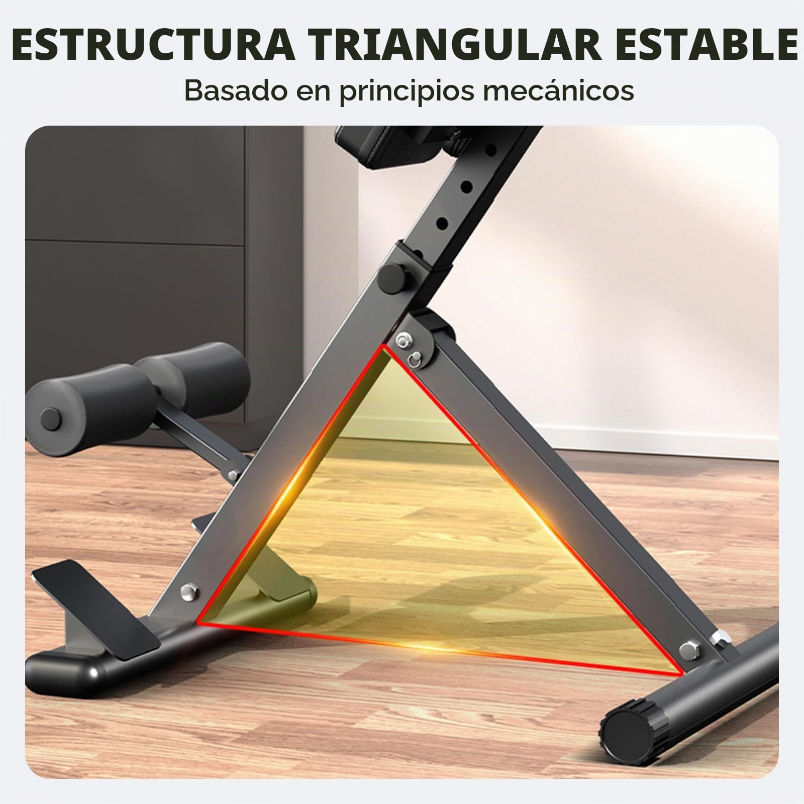 Hyperextension - Silla romana plegable con extensión de espalda y entrenador abdominal, 8 sillas romanas ajustables, banco de hiperextensión, glúteos, isquiotibiales, entrenamientos abdominales