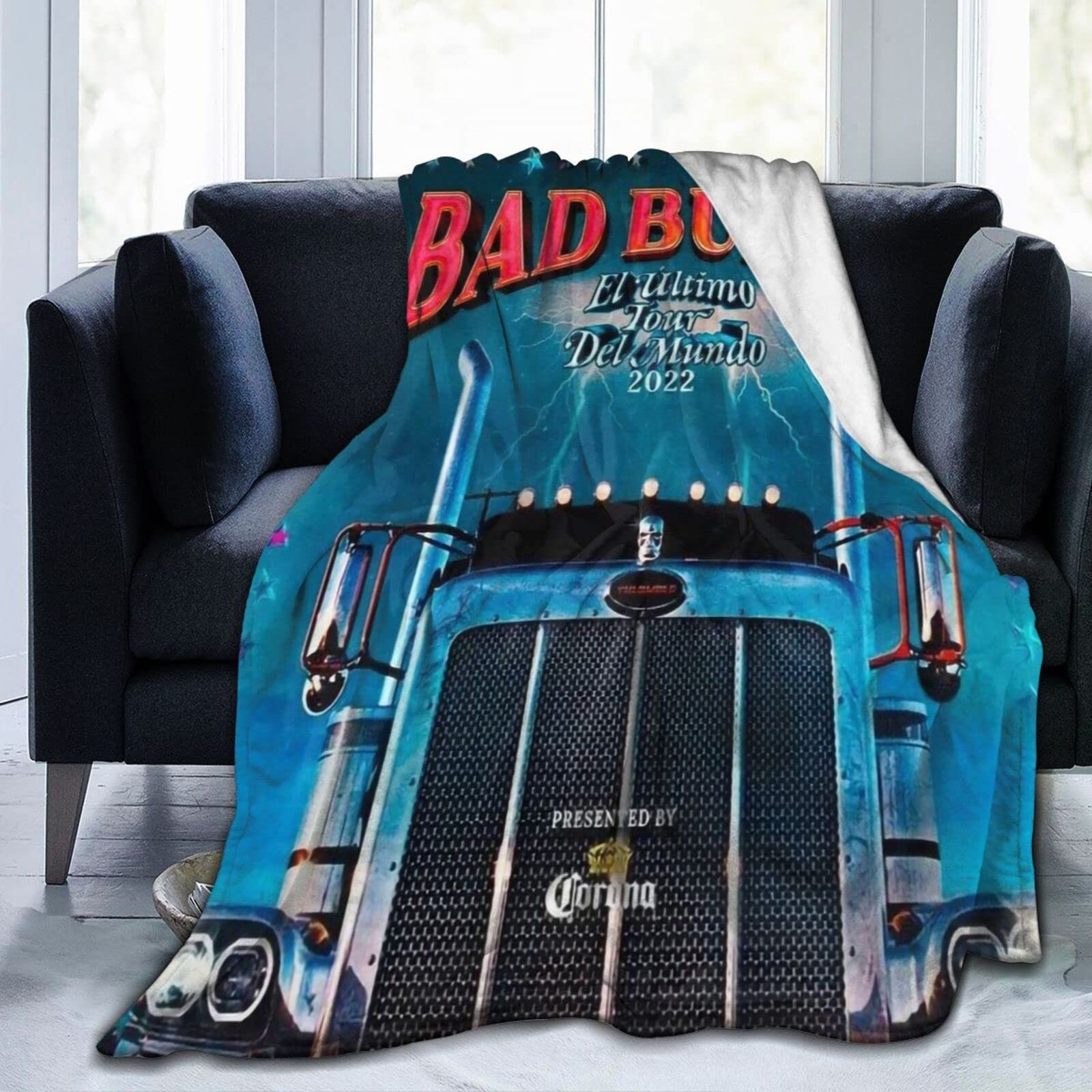 Amazon.com: CEAANRP 2022 Bad Bunny Blanket El Ultimo Tour Del Mundo Blanket  3D Print Luxury Throw Blanket Fannel Fleece Microfiber Fuzzy Plush  80inchx60inch : Home u0026 Kitchen