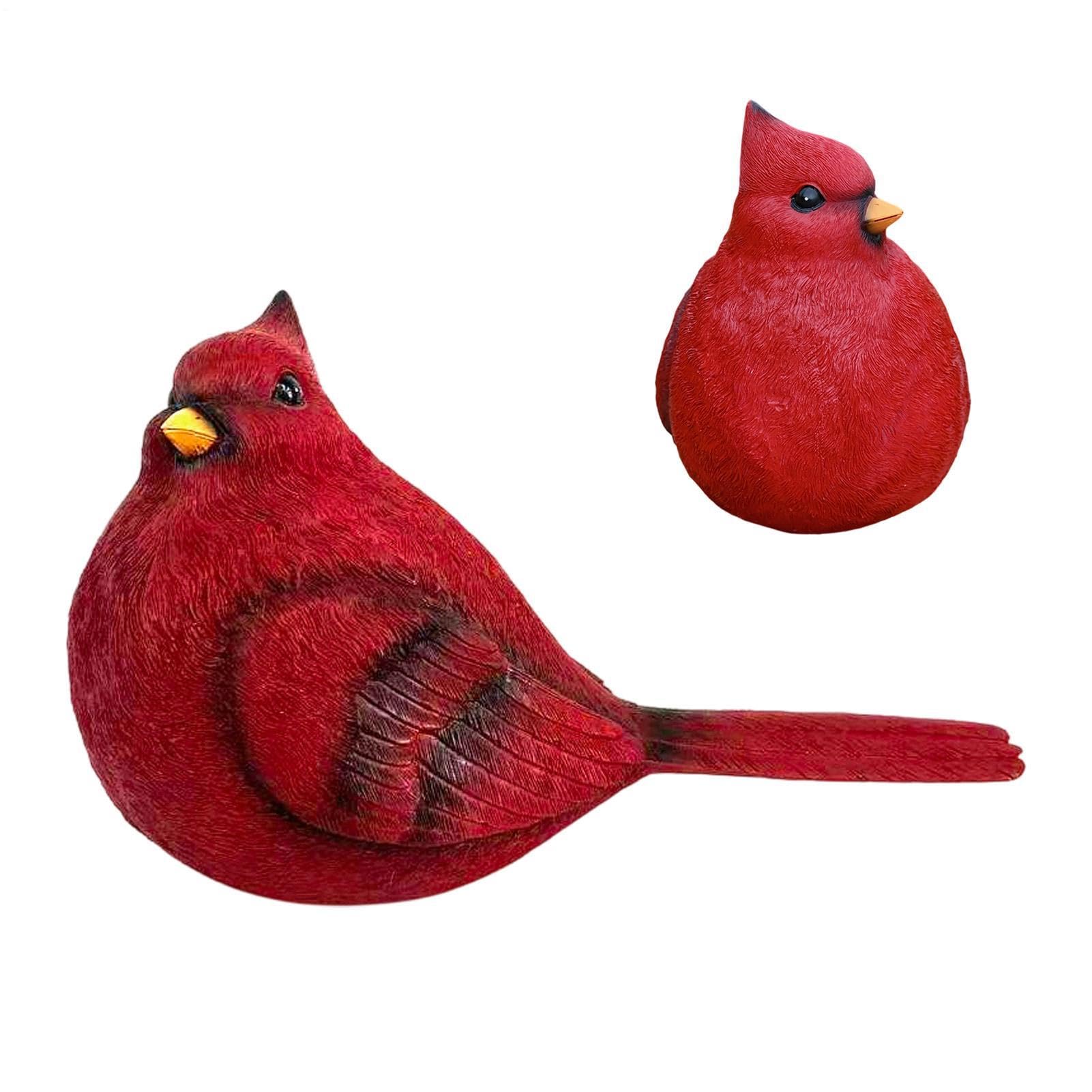 Vogelfigur Harz Gartenskulpturen Sammlerstück Dekoration | Rotvogel Skulptur Für Den Außenbereich, Outdoor, Den Rasen, Landschaftsgestaltung, Die Terrasse, Schreibtisch Und