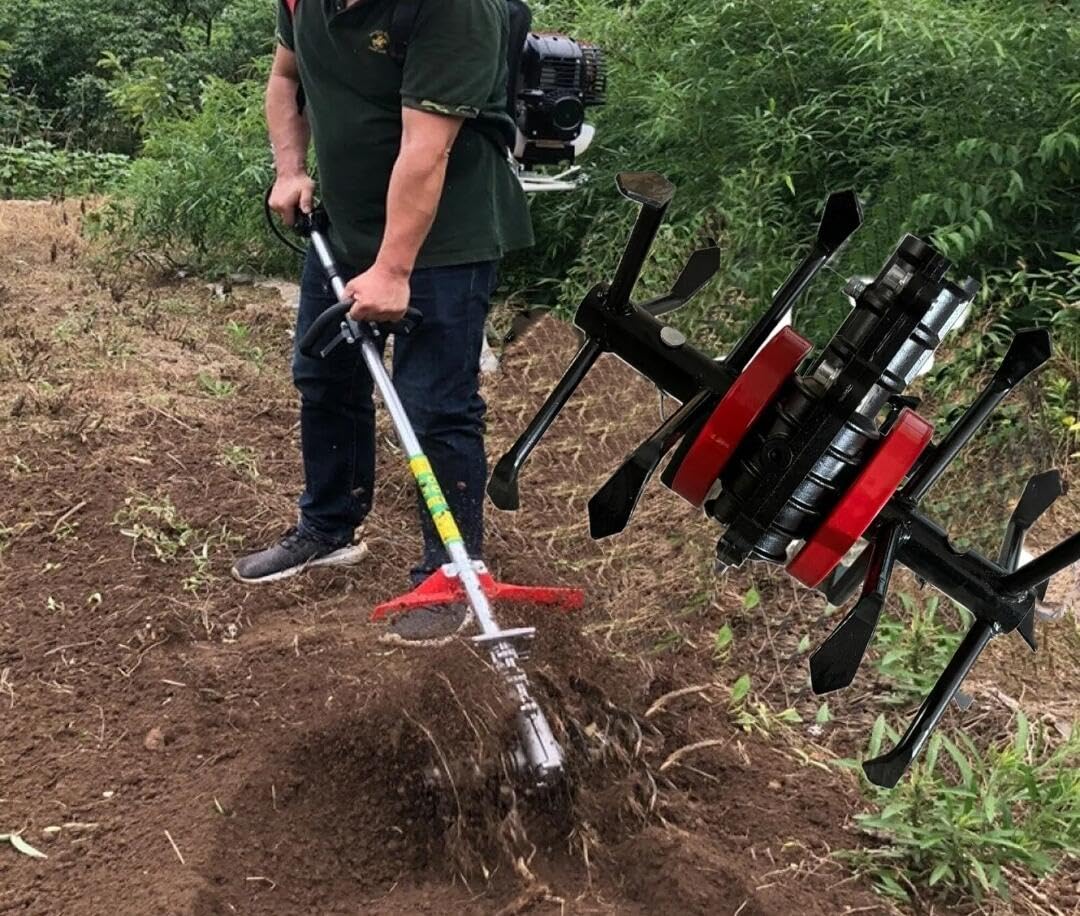 21 SHOP® Kit Zappetta Decespugliatore Slim 9 Denti Ø26 Mm Per Orto - Foto 8