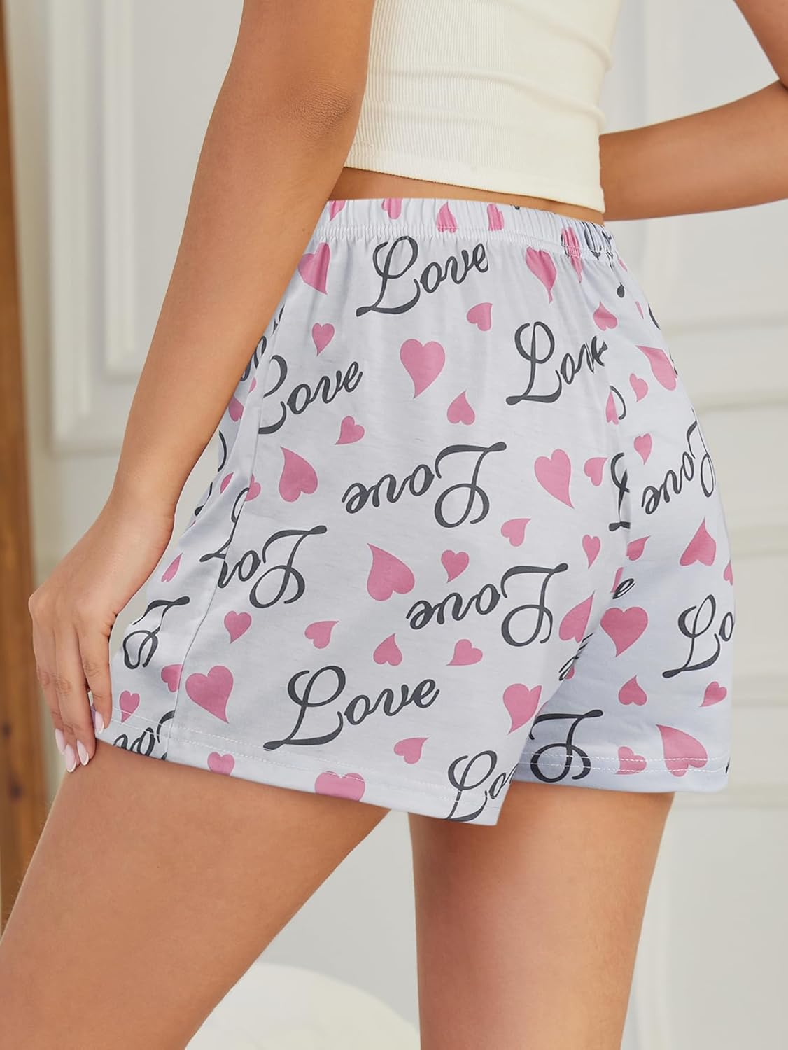 VENTELAN 3 Pack Womens Ultra-Soft Pajama Shorts Adjustable Waistband Sleepwear(Available in Plus Size) S-XXL - Image 3