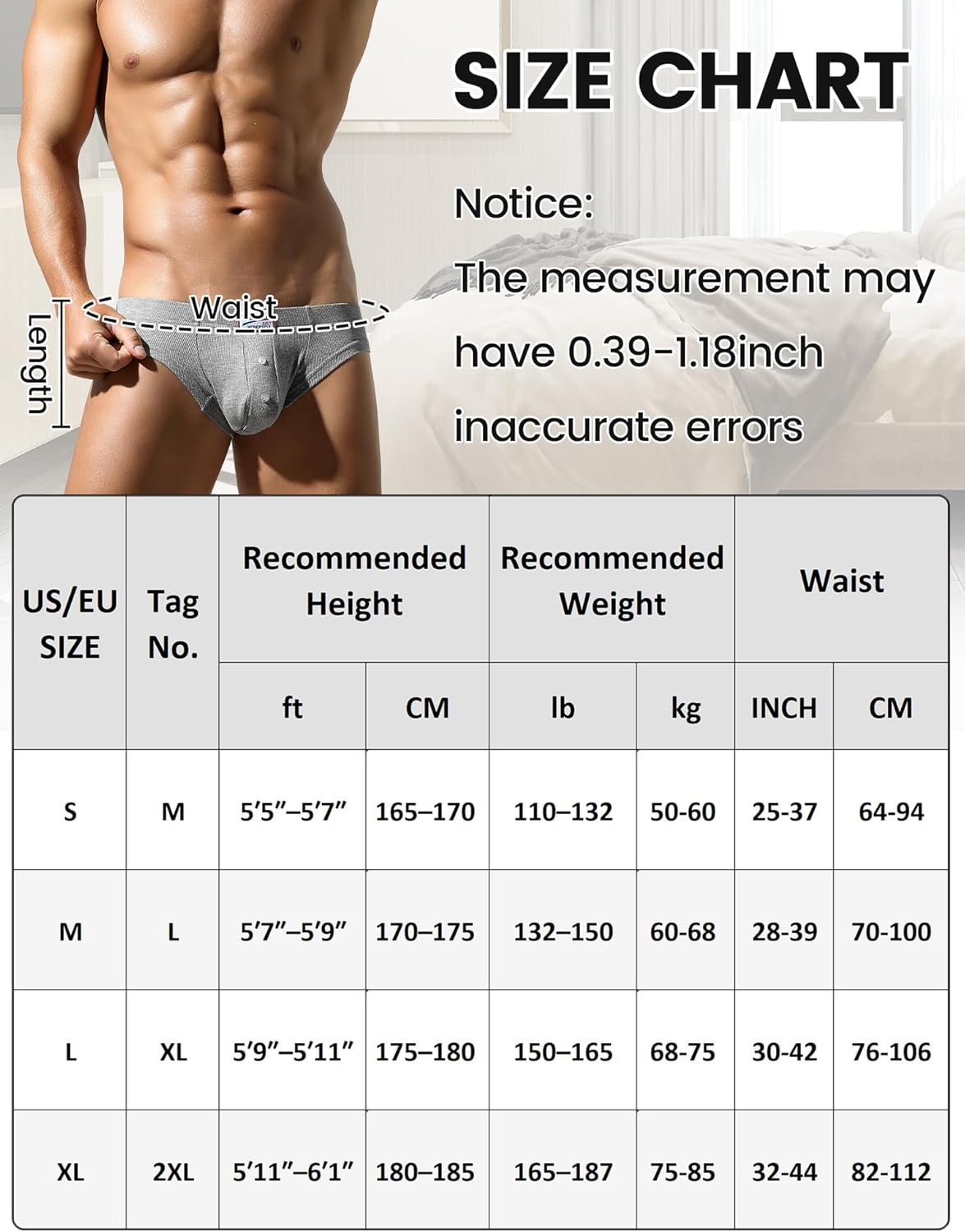 SEAUR Men's Soft Pouch Briefs Seamless Ribbed Underwear Low Rise Breathable Trunks Stretchy Underpants - Image 6