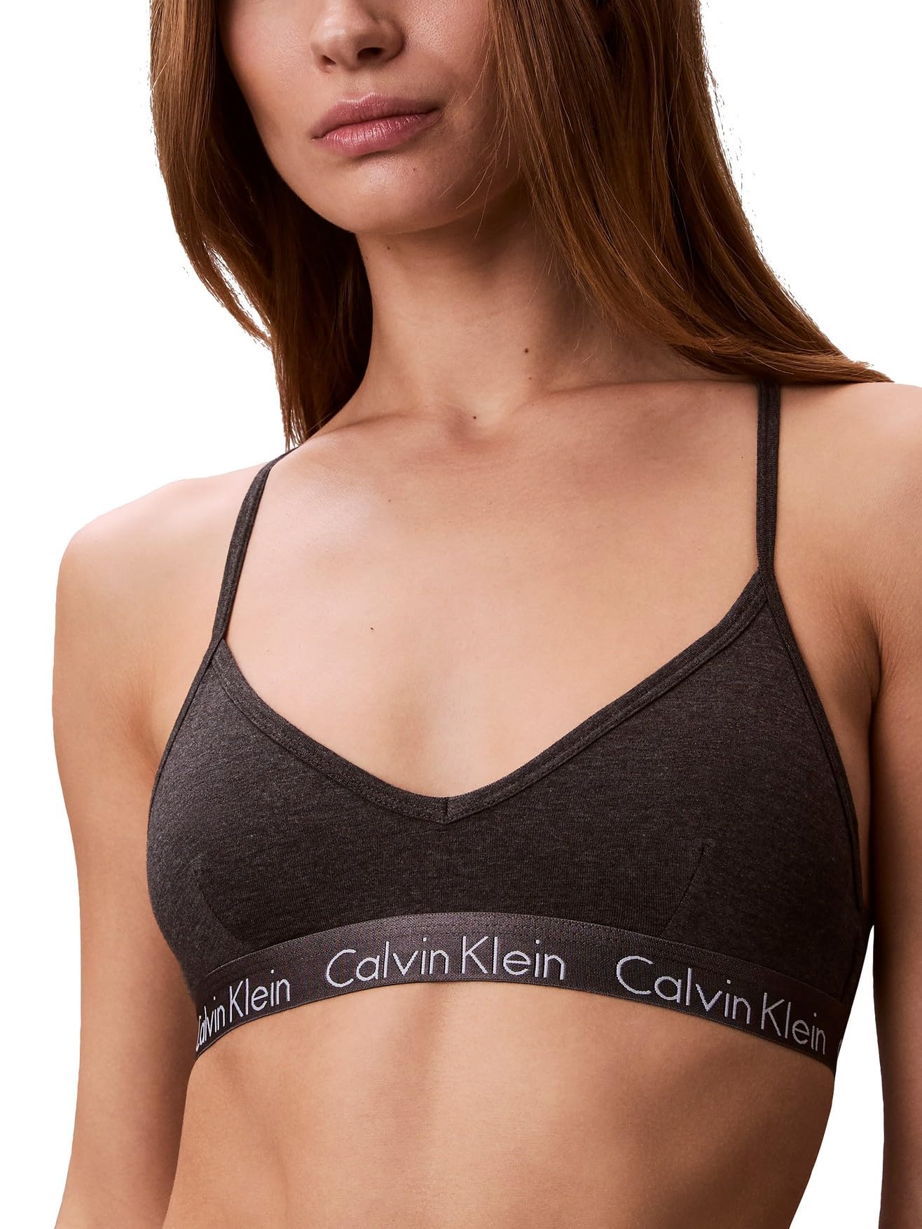 Calvin Klein Women's Motive Cotton Lightly Lined Bralette Bra