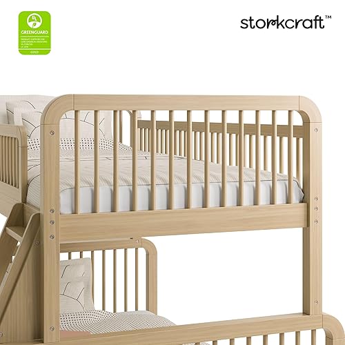 Vista 67 de Storkcraft Pasadena - Cama infantil (negro) – Certificado GREENGUARD Gold, se adapta a colchones estándar de cuna y niños pequeños, barandillas