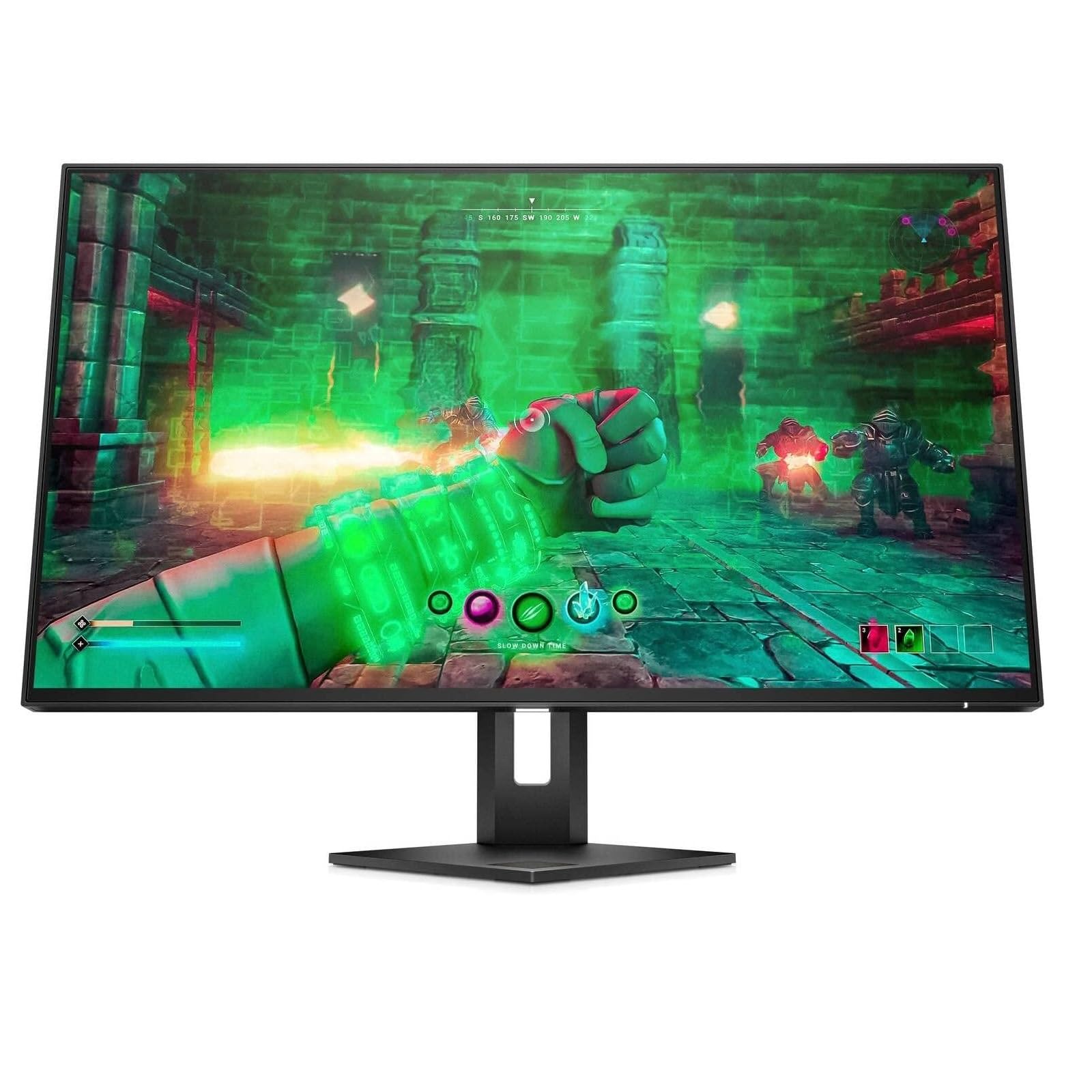 HP OMEN 27u Monitor da 27 pollici, Pannello IPS 16:​9 4K UHD da 144Hz, 1 ms, DisplayHDR 400, Antiriflesso, 450 nits, AMD FreeSync, VESA 100x100 mm, HDMI 2.1, Displayport, USB-​C, USB-​A, Nero
