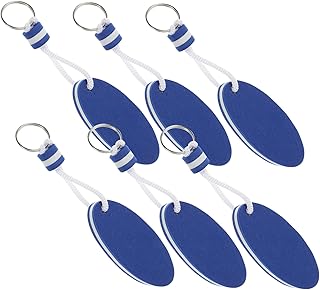 BESPORTBLE Llaveros Flotantes De Espuma Ovalados Para Navegación y Deportes Acuáticos - Ideal Para Pesca y Al Aire Libre Color Azul