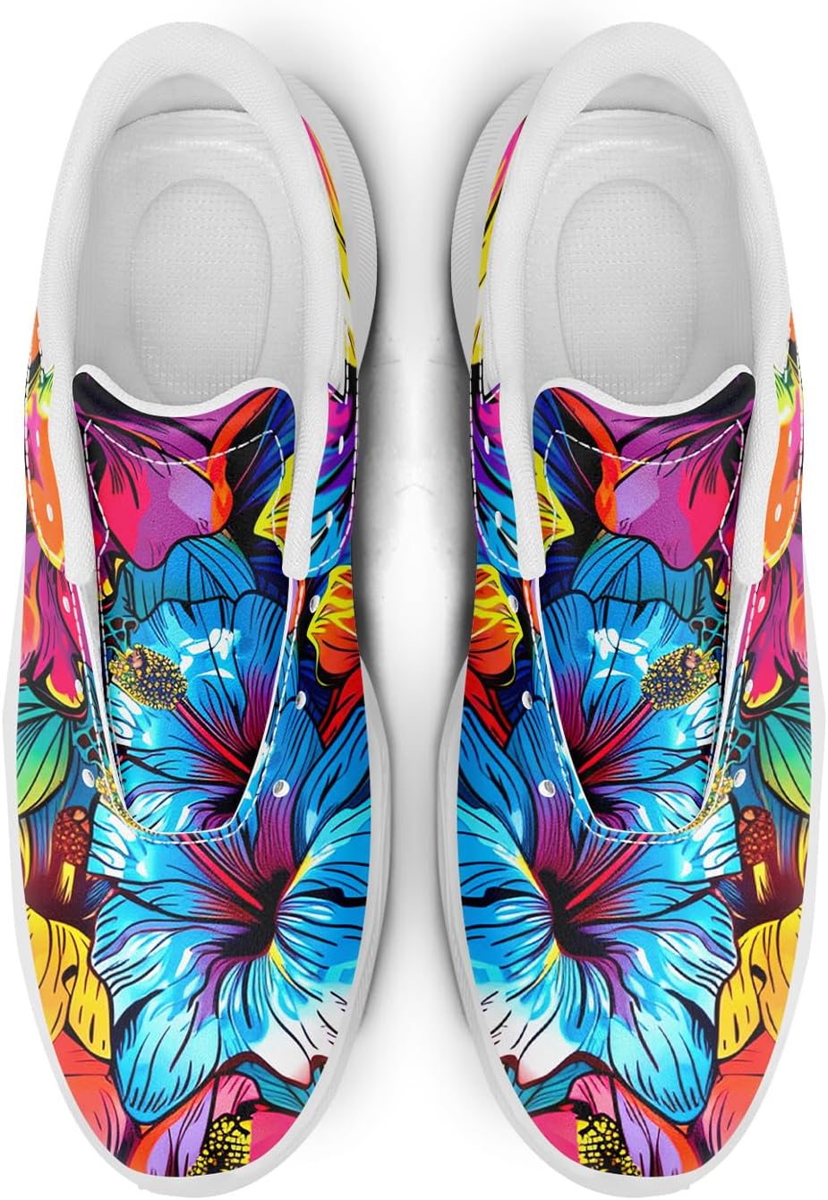 Spikeless Golf Shoes for Men, Women's Breathable Abstract Art Non-Slip Sports Walking Shoes with Ventilation Golf Sneakers