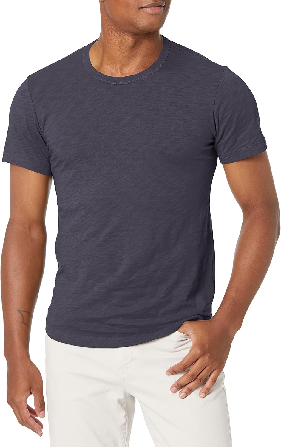 VELVET BY GRAHAM & SPENCER Men's Classic Slub Short Sleeve
