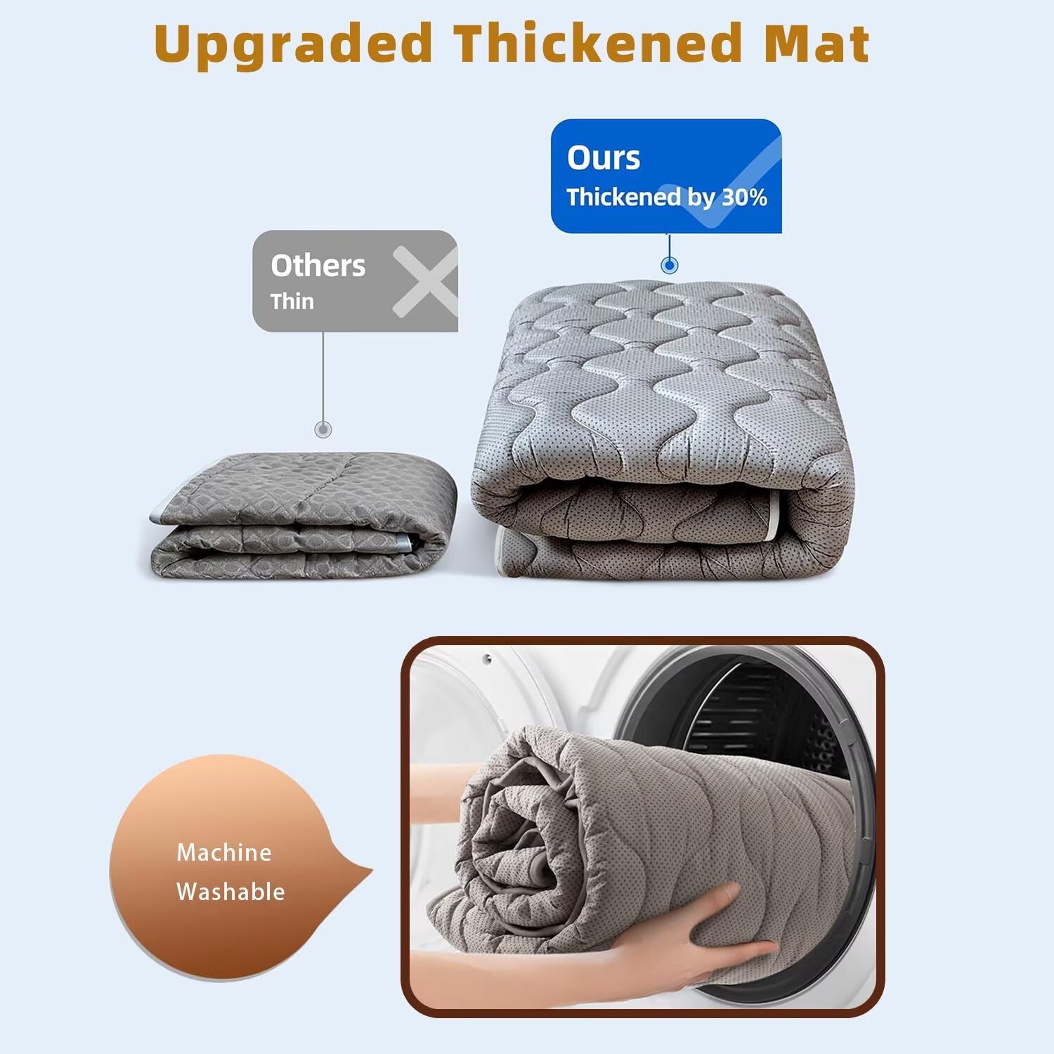 Baby Play Mat, 47x47 Play Mat for Playpen, Non-Slip Baby Mat for Floor, Thicken One-Piece Crawling Mat Cushioned Baby Playmats for Infants, Babies, Toddlers, Play & Tummy Time (Dinosaur, 47x47)