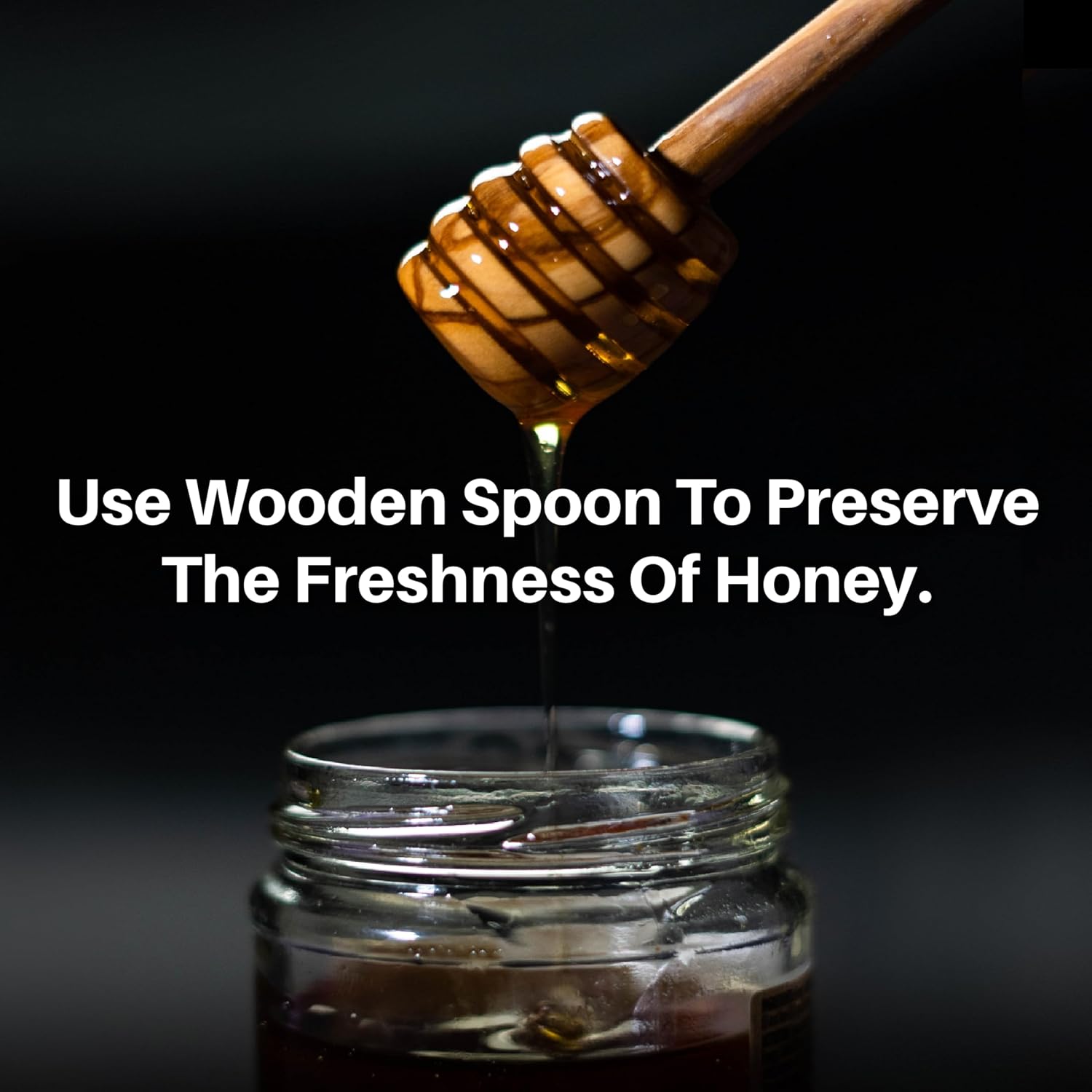 Wooden Honey Dipper Sticks - 6 '' Inches (1Pcs) image 4