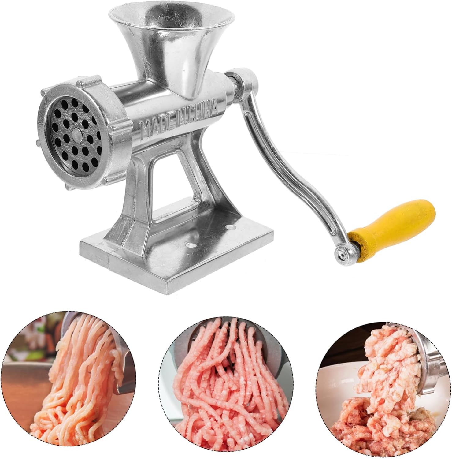 Manual Meat Mincer Sausage Stuffer Heavy Duty Hand Crank for Kitchen Meat Processor for Homemade Sausages