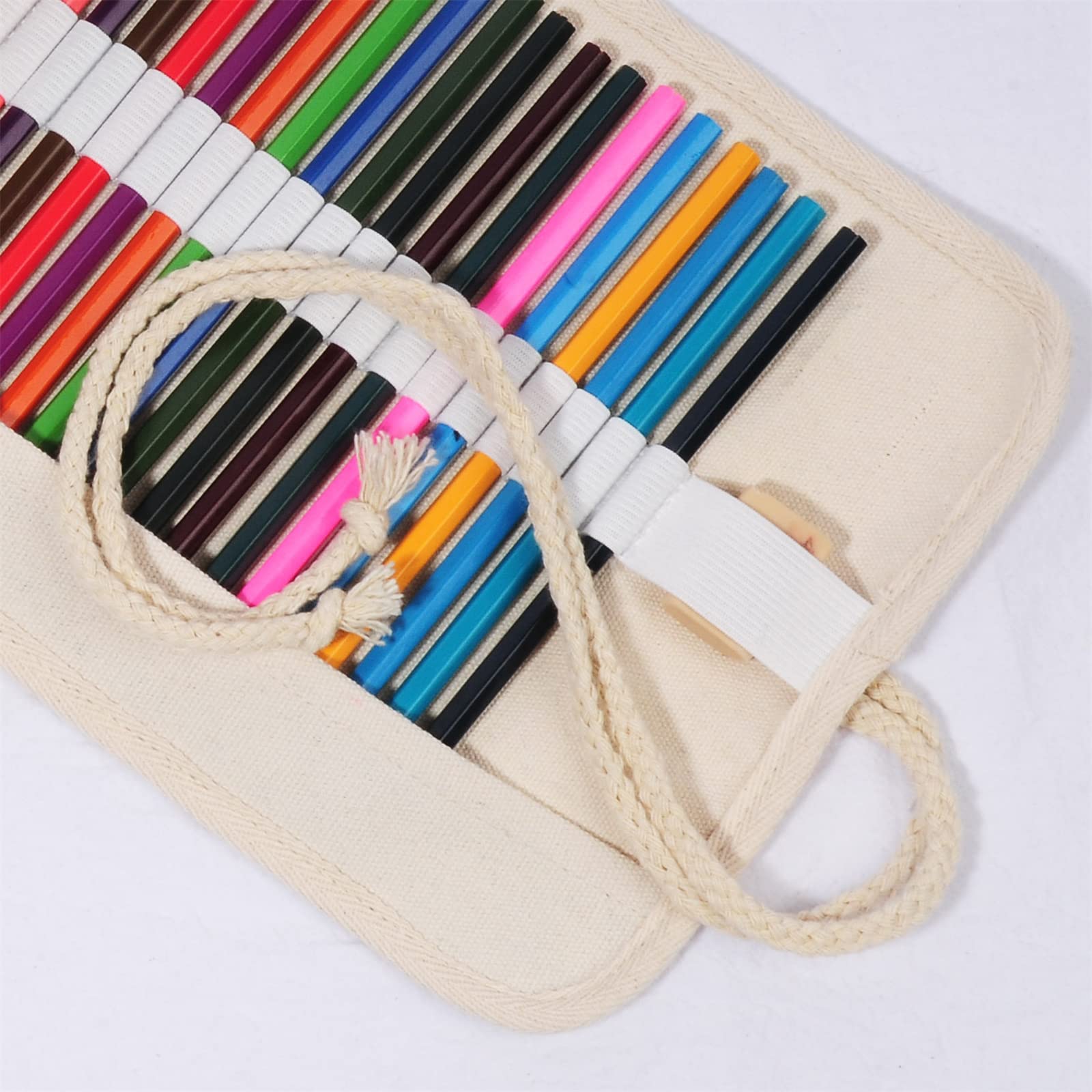 Amazon | 色鉛筆収納バッグ 色鉛筆ロールラップ 巻き型 ロールケース