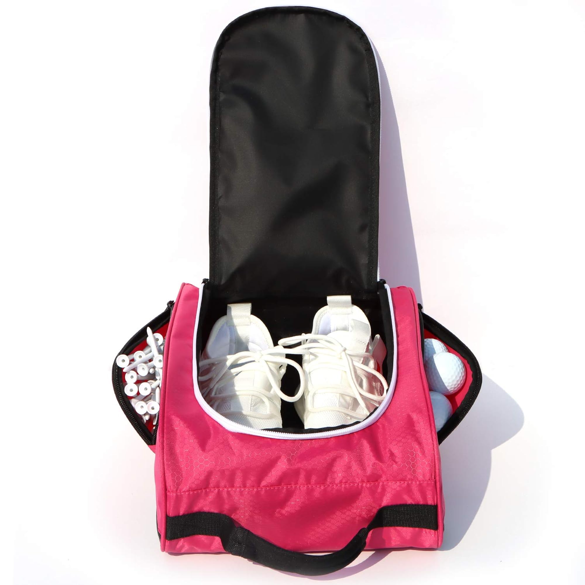 Golf Shoe Bag, Outdoor Zippered Carrier Design
