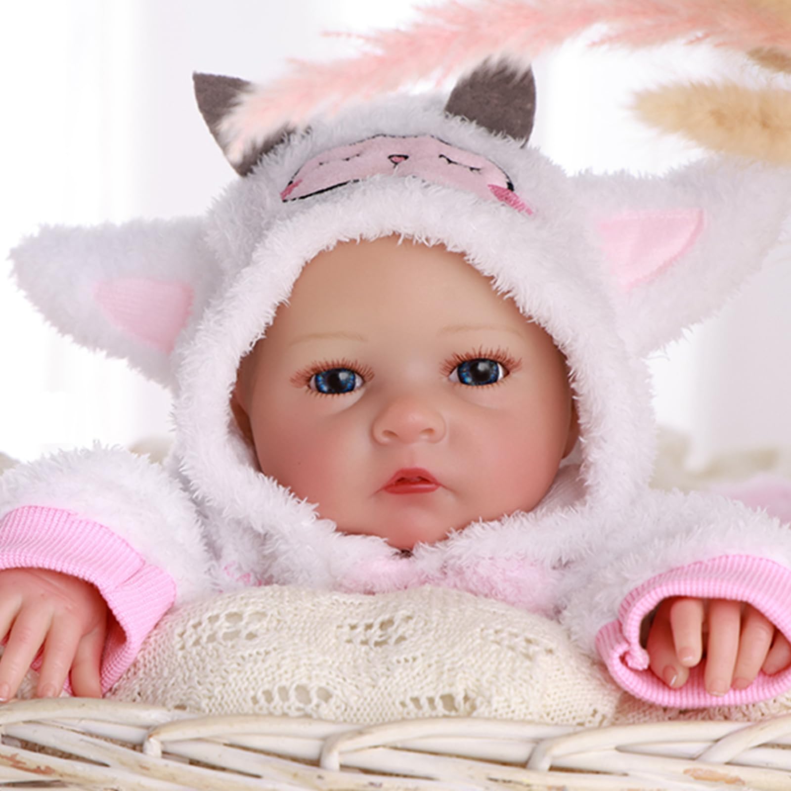 BABESIDE Lifelike Reborn Baby Dolls Girl Terry - 12 Inch - View #7