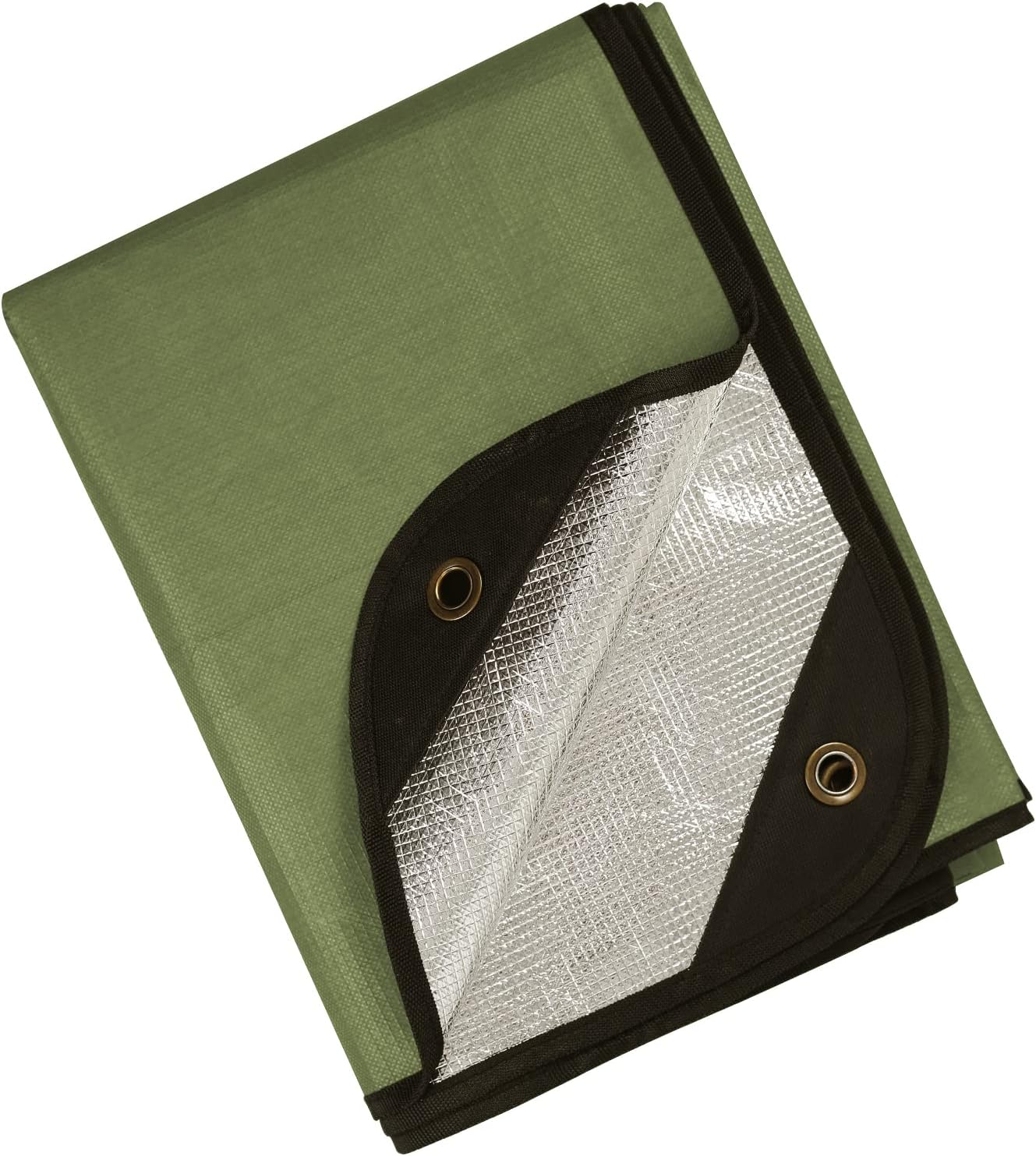 Couverture de survie très résistante, réutilisable, isolation thermique réfléchissante, 119 x