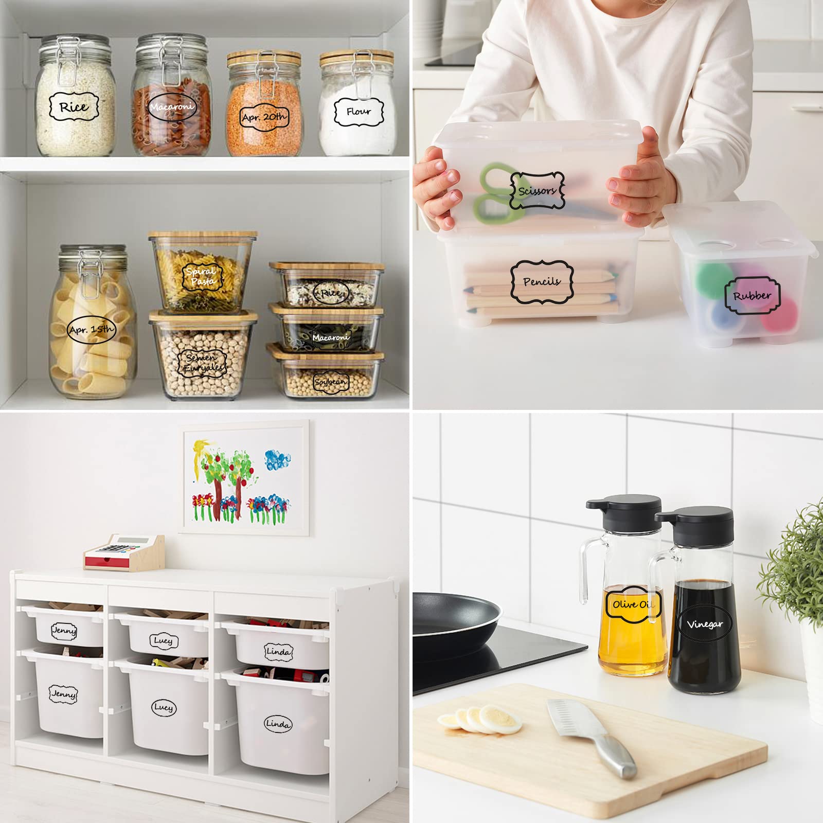 Label Maker 138 Labels For Food Containers Kitchen Pantry Food ...
