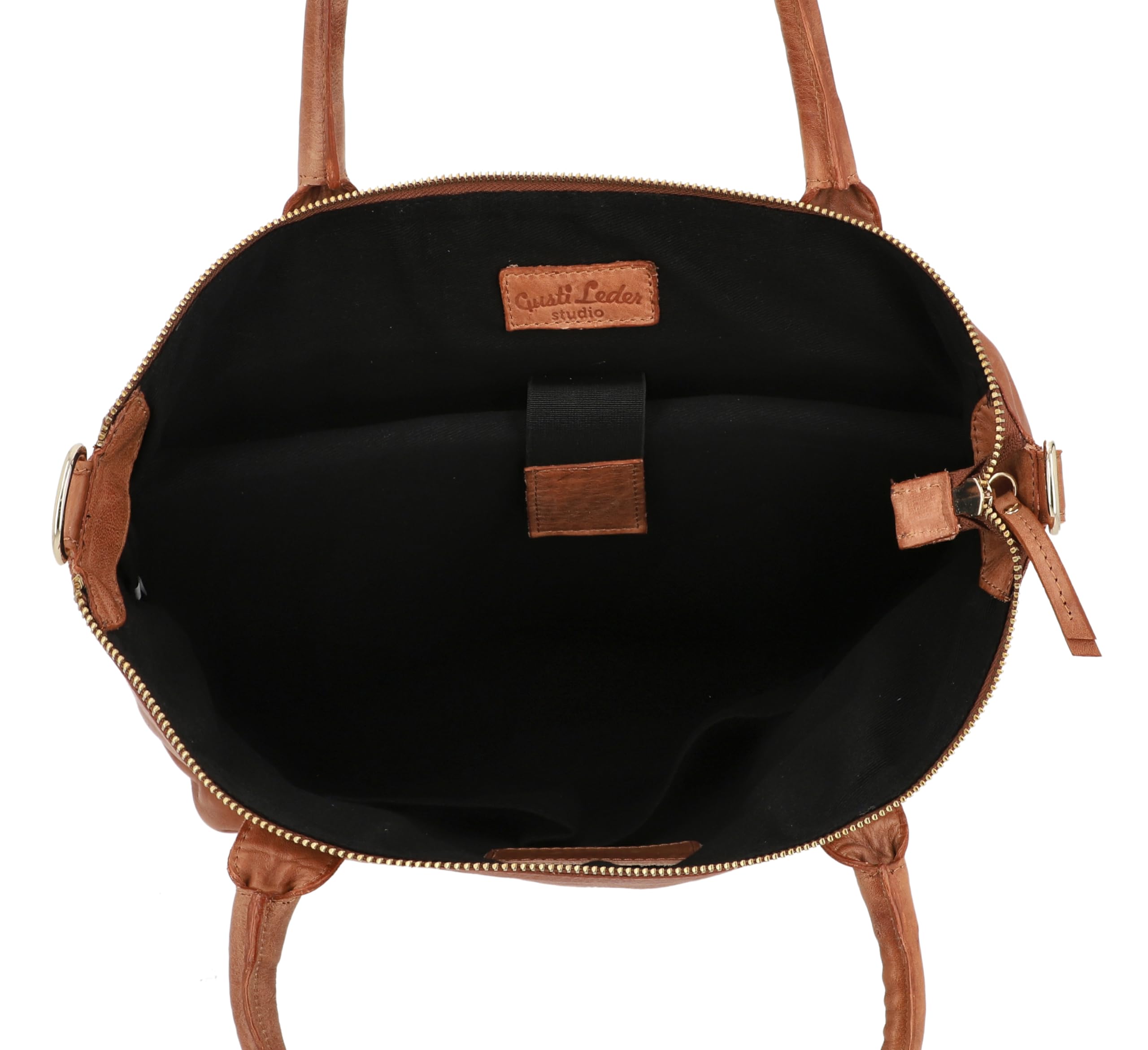 Gusti Leder Shopper Damen Mia – Ledertasche mit Reißverschlussfach, abnehmbarem Trageriemen & 15 Zoll Laptopfach - Ideal für Alltag & Büro