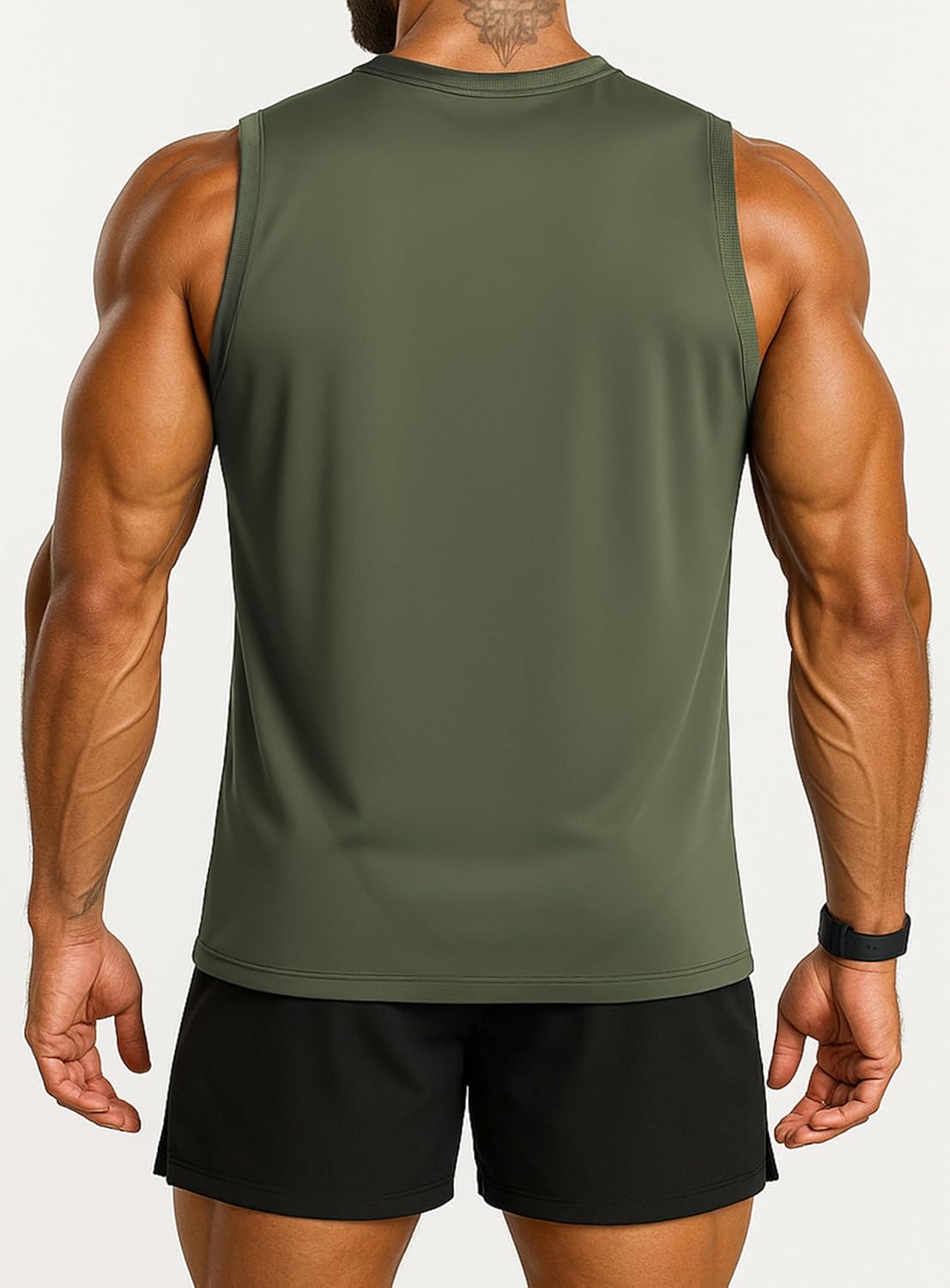 Men's Athletic Tank Tops Sleeveless Muscle Shirts Workout Running Bodybuilding Gym Tanks - Image 2